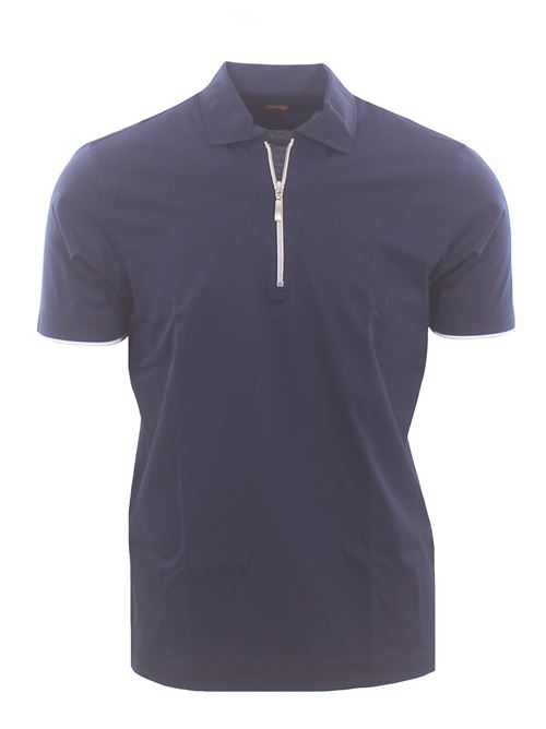 cotton jersey polo with zip MARTIN ZELO | MZ26/01FL02